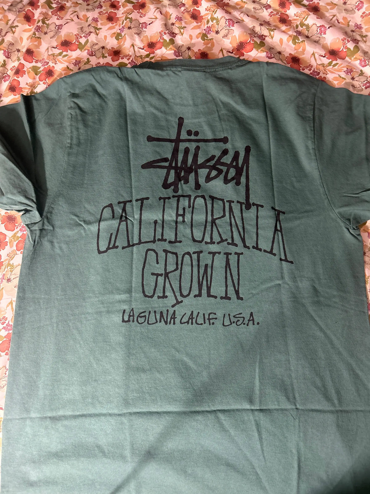 Stussy Cali Grown Tee Pine Medium