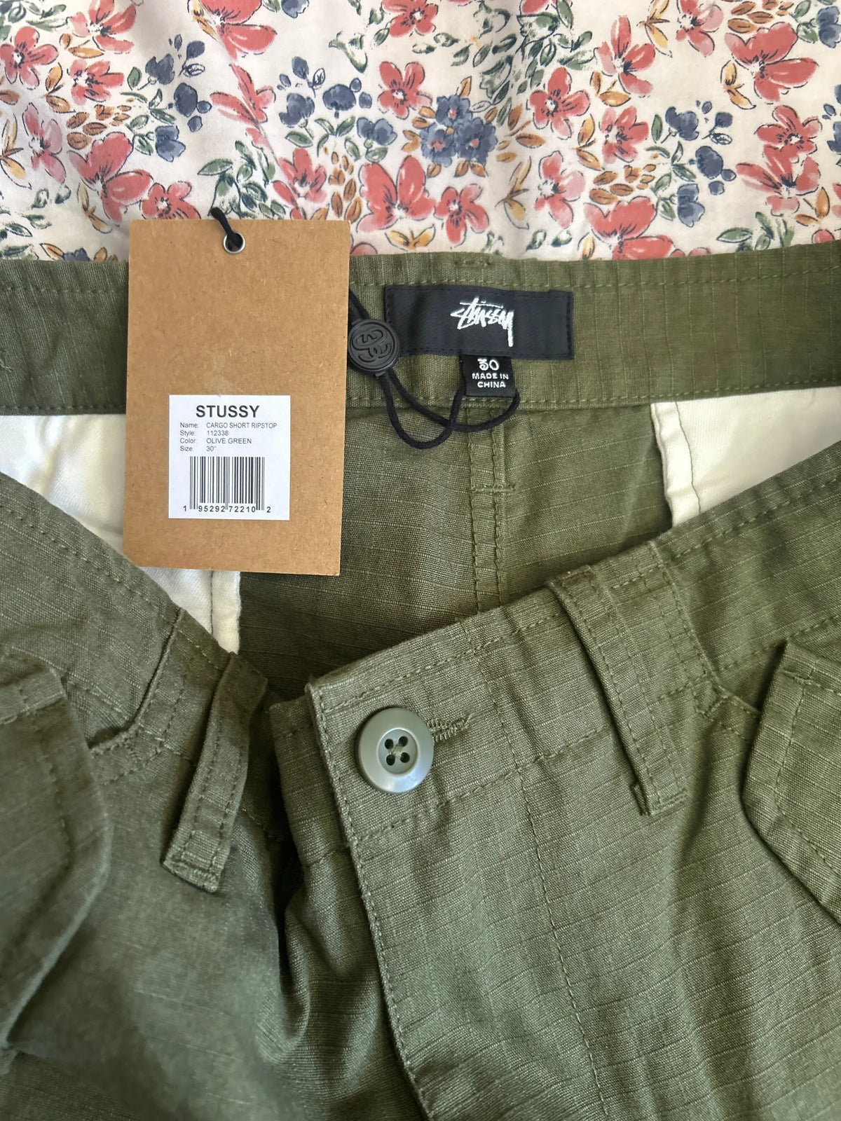 Stussy Cargo Shorts Ripstop Olive Green