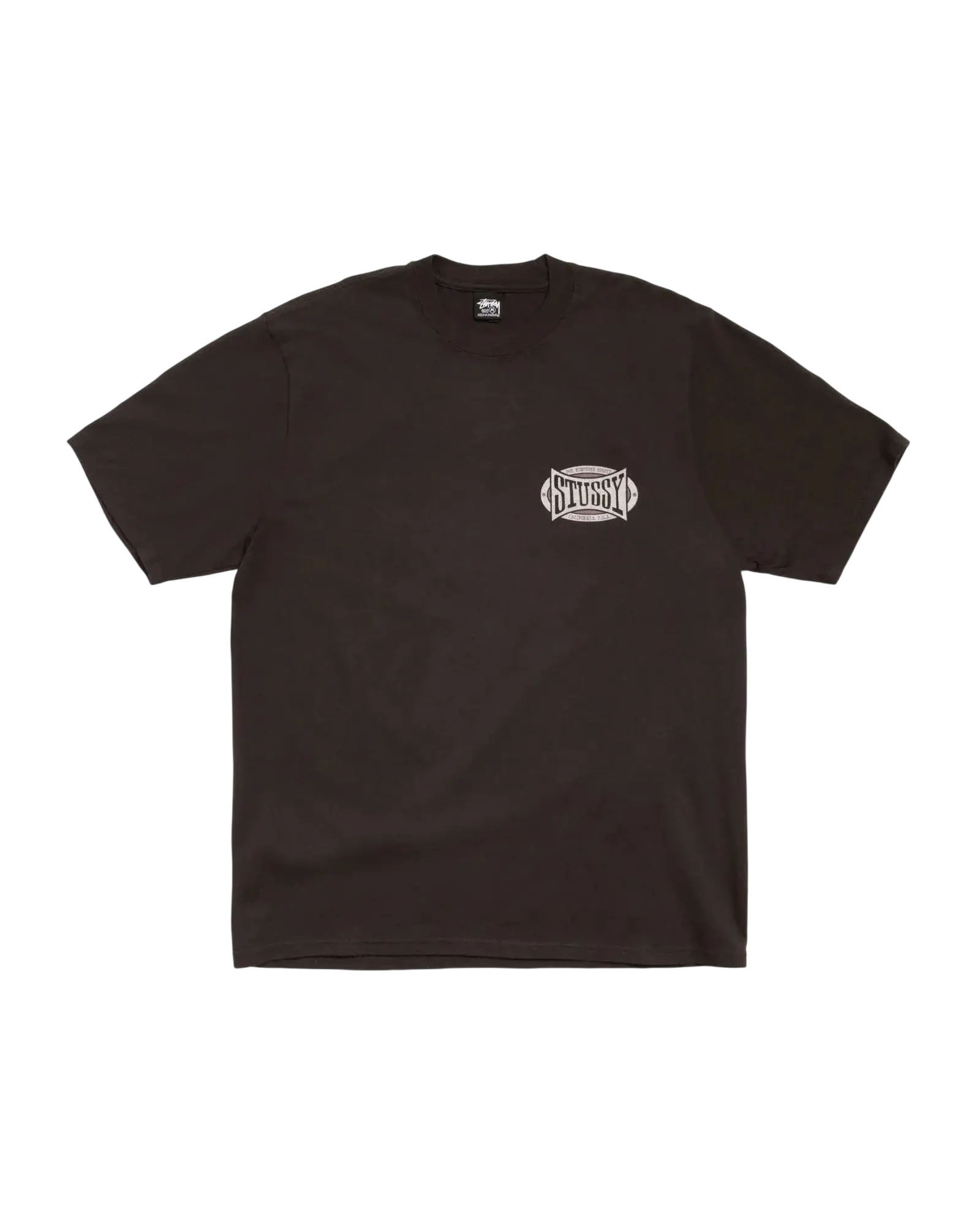 Stussy Champion Oval Pigment Dyed Tee Faded Black - L