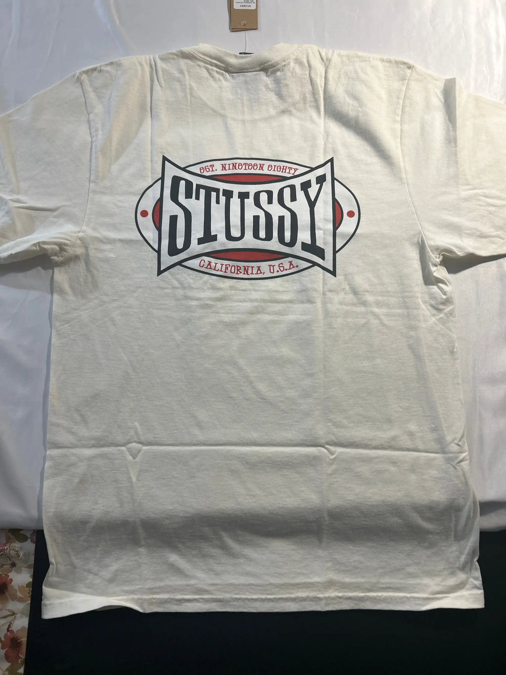 Stussy Champion Oval Pigment Dyed Tee Natural Medium