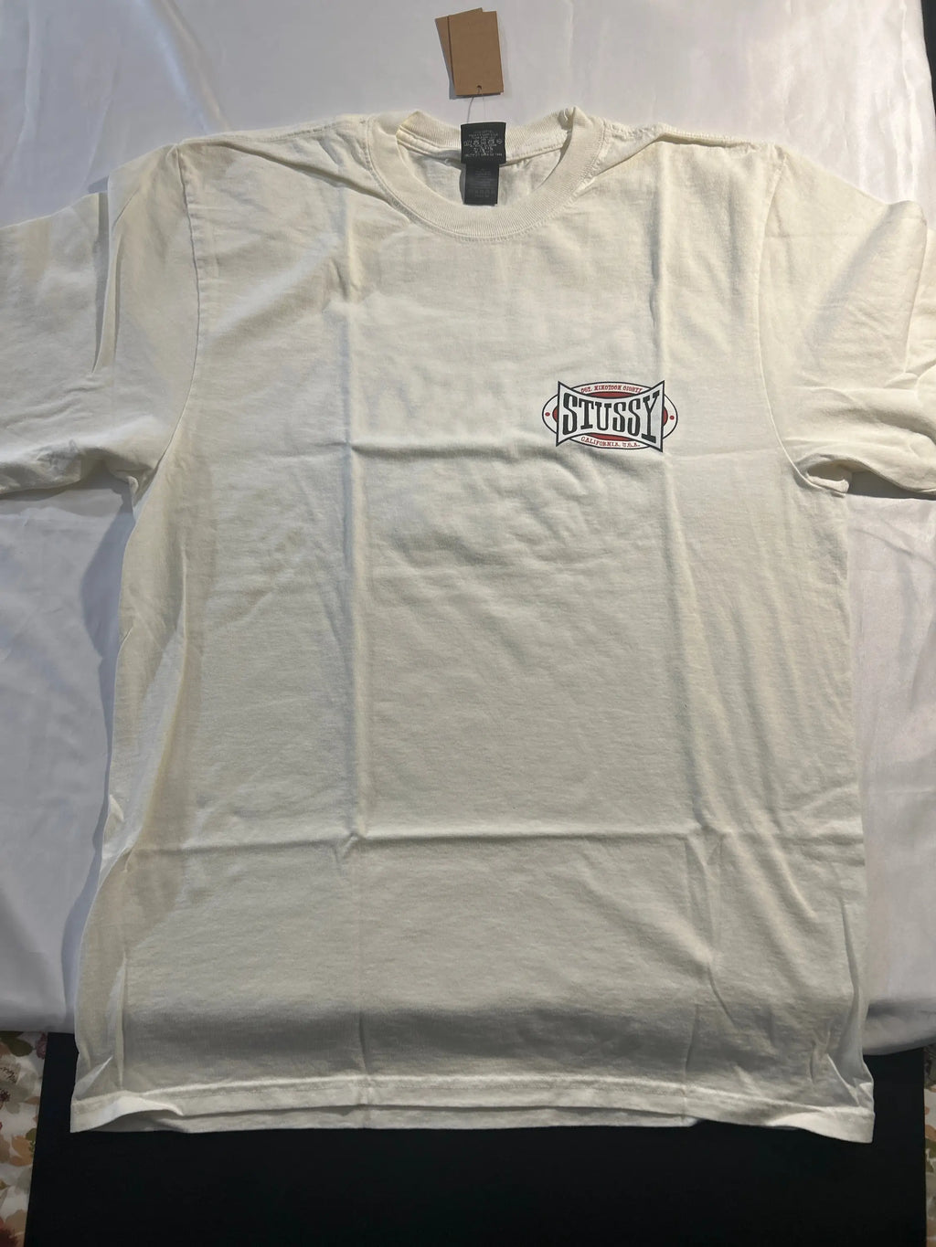 Stussy Champion Oval Pigment Dyed Tee Natural Medium