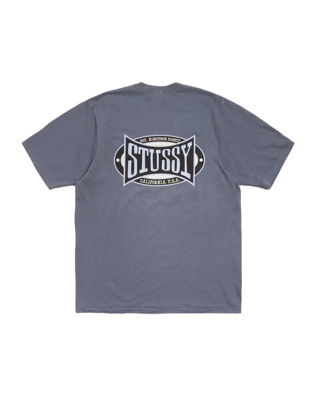 Stussy Champion Oval Pigment Dyed Tee Navy