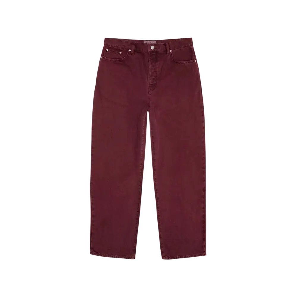 Stussy Classic Jeans Washed Canvas Wine - 32