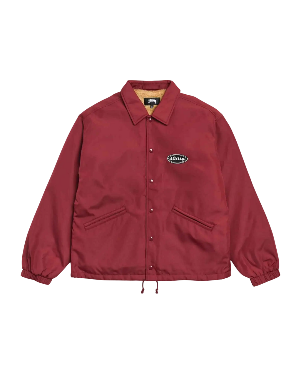 Stussy Coaches Jacket Burgundy - M