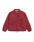 Stussy Coaches Jacket Burgundy - M