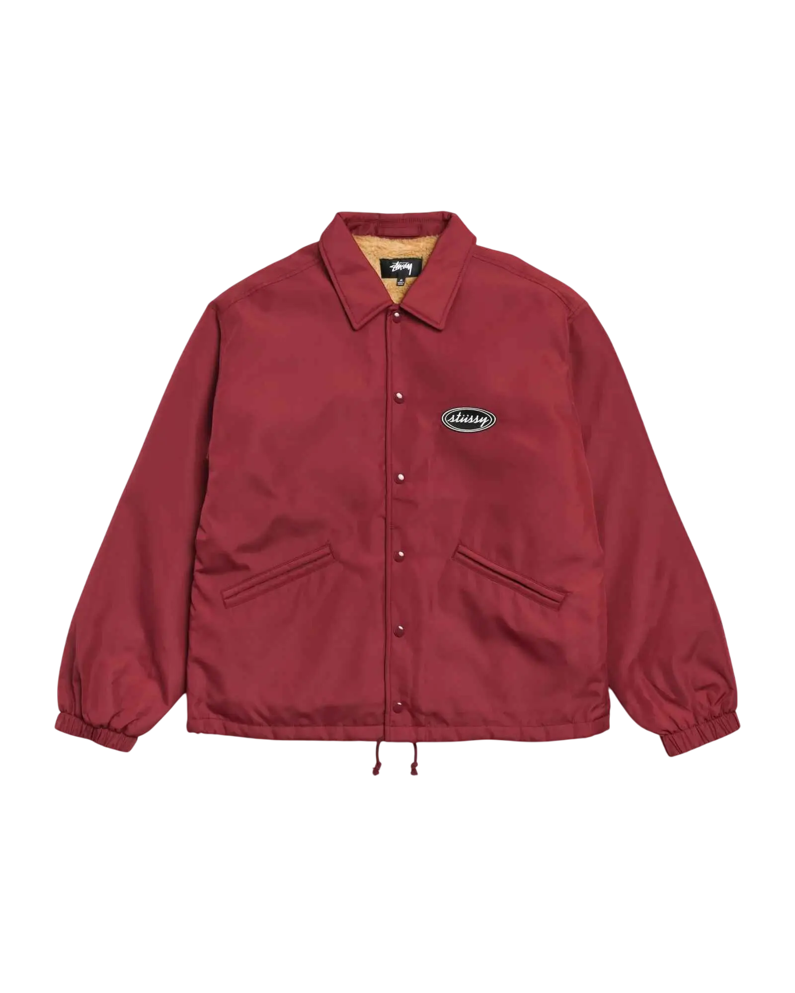 Stussy Coaches Jacket Burgundy - M