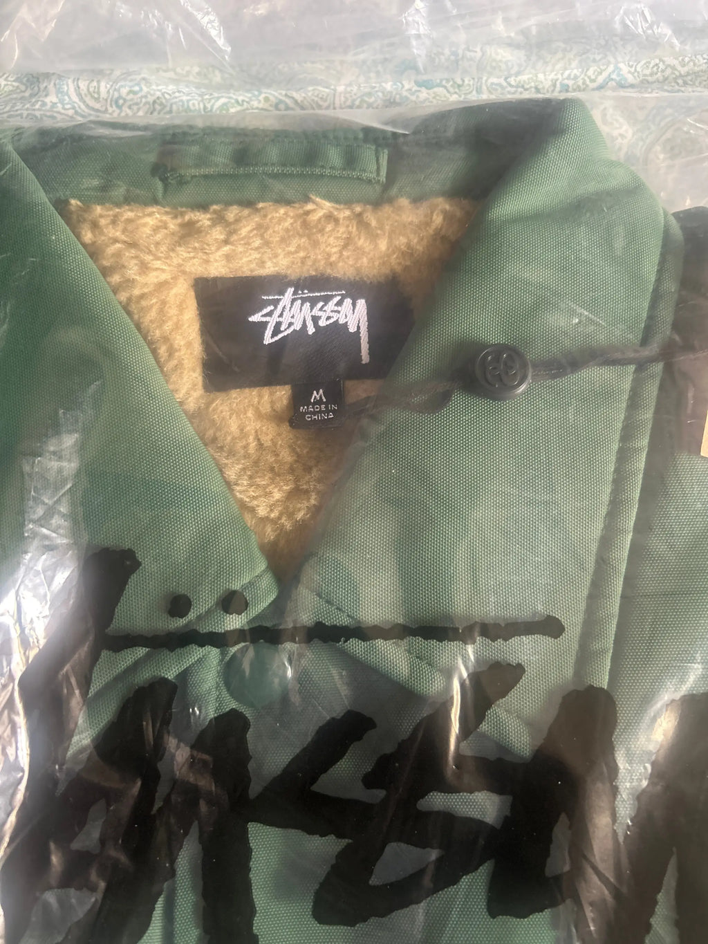 Stussy Coaches Jacket Green Medium