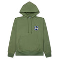 Stussy Cross Dot Hoodie Olive - Hoodies