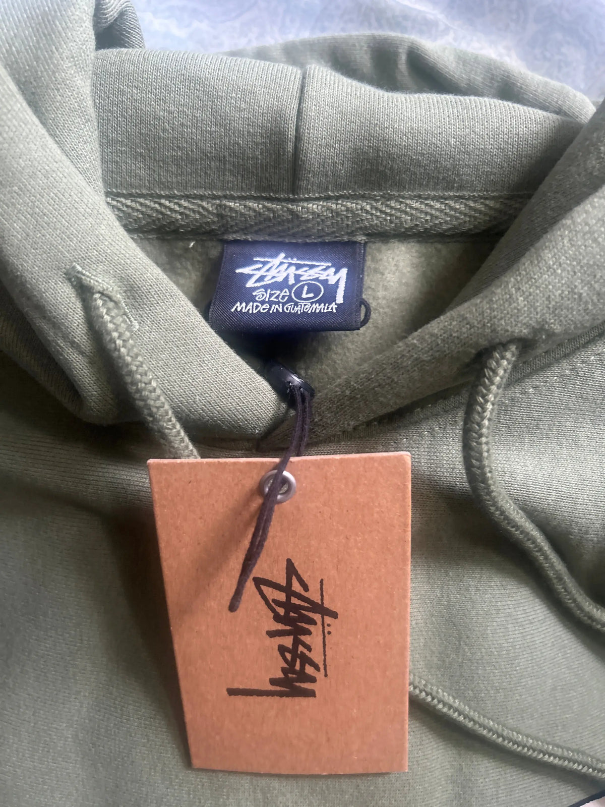 Stussy Cross Dot Hoodie Olive Large