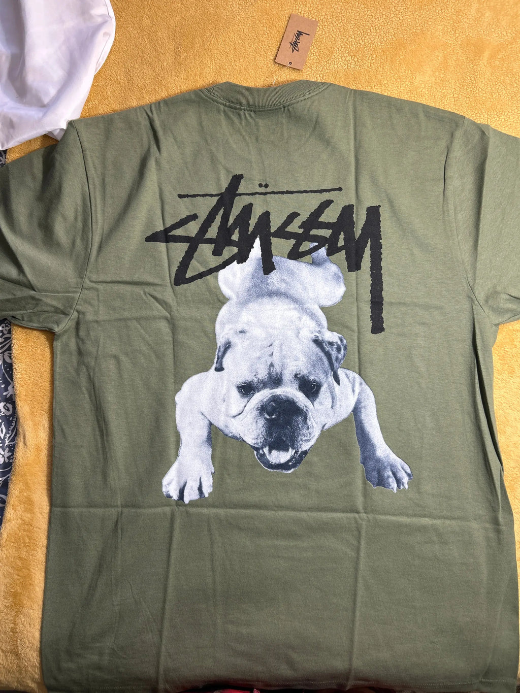 Stussy Dog Tee Army Large