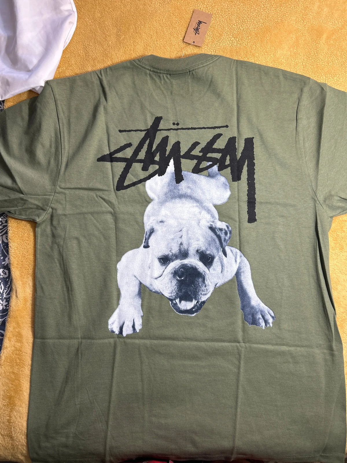 Stussy Dog Tee Army Large