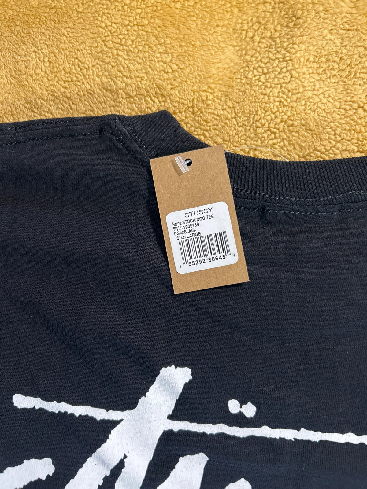 Stussy Dog Tee Black Large