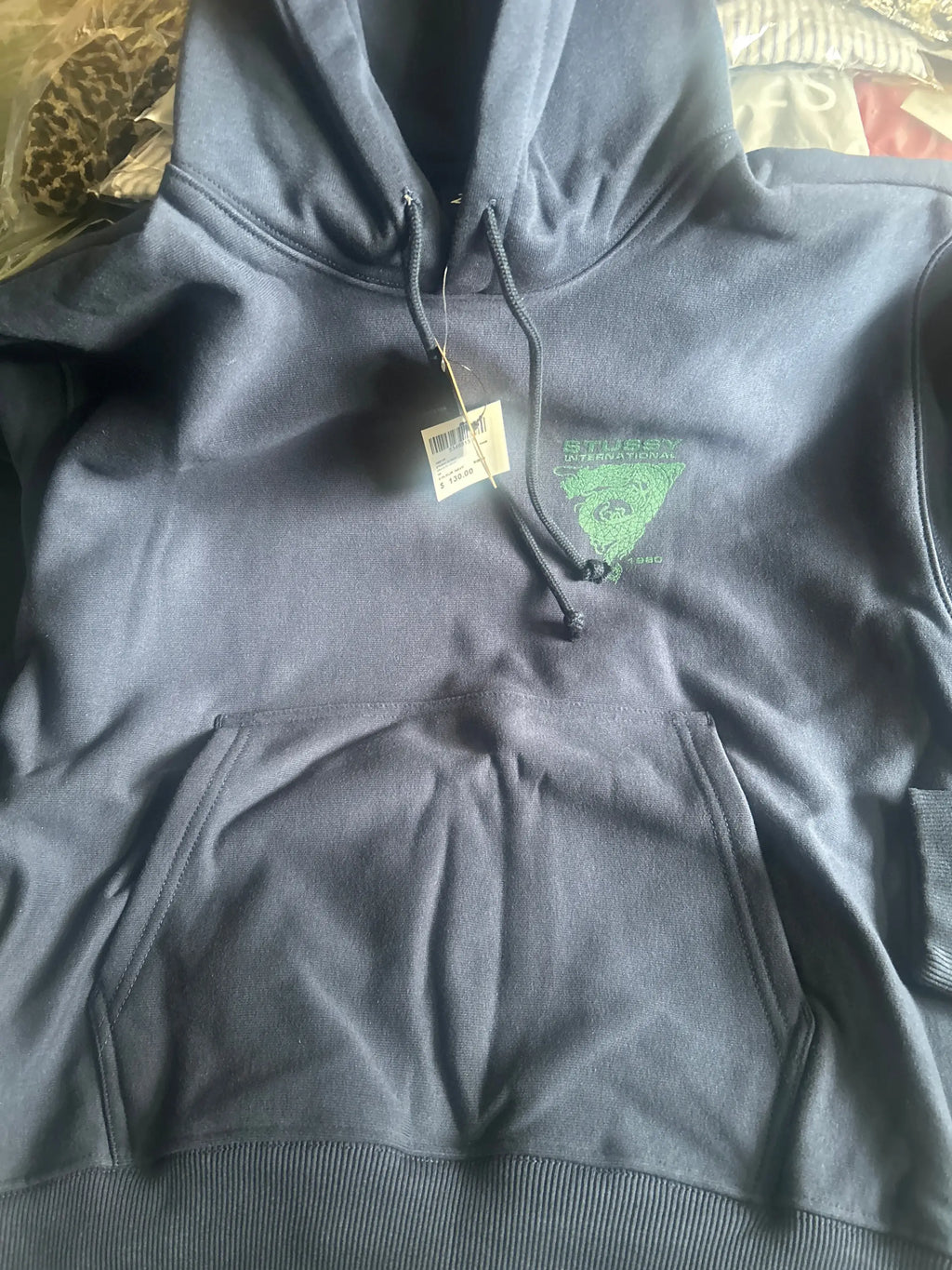 Stussy Dragon Hoodie Navy Medium