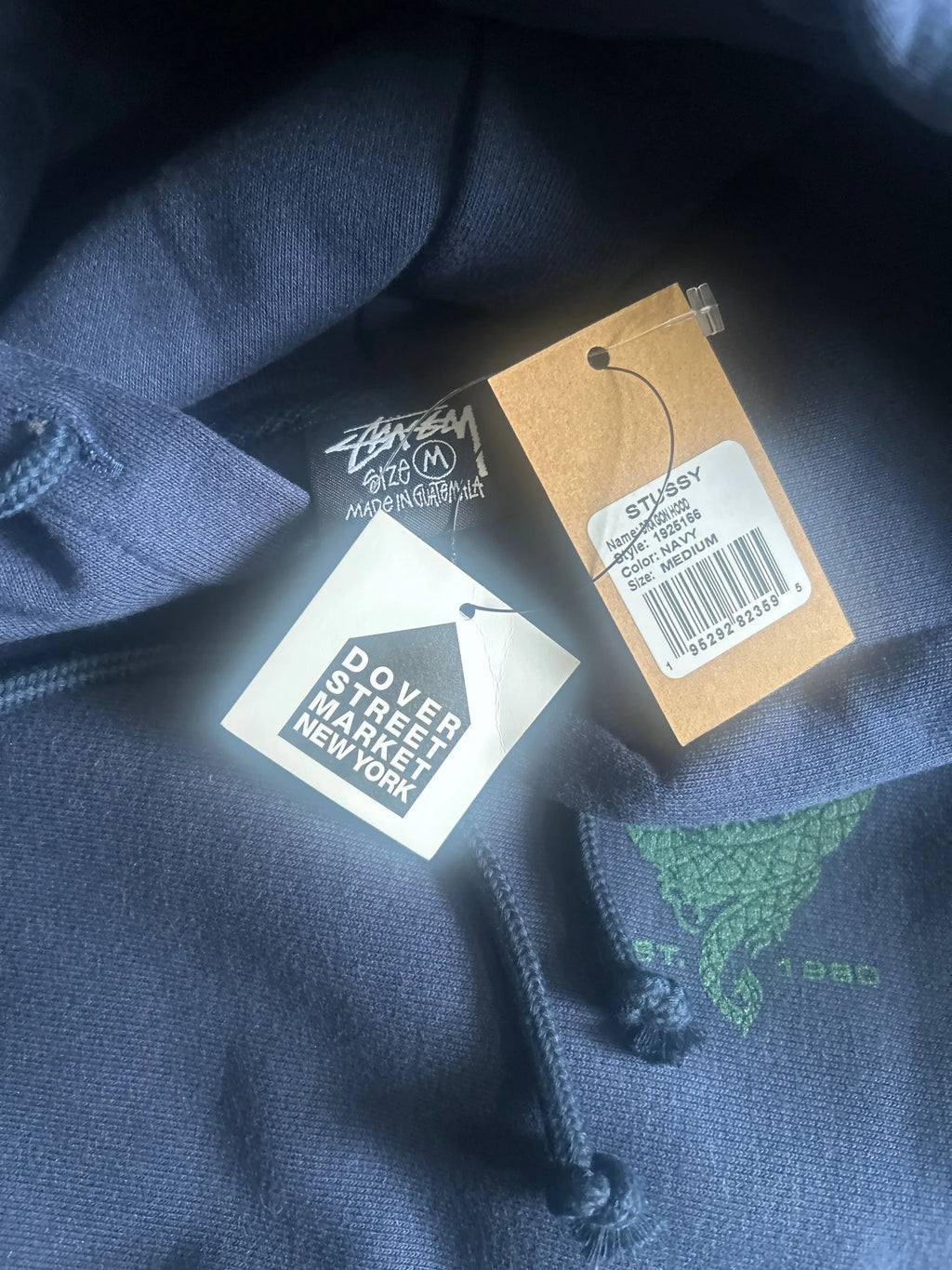 Stussy Dragon Hoodie Navy Medium