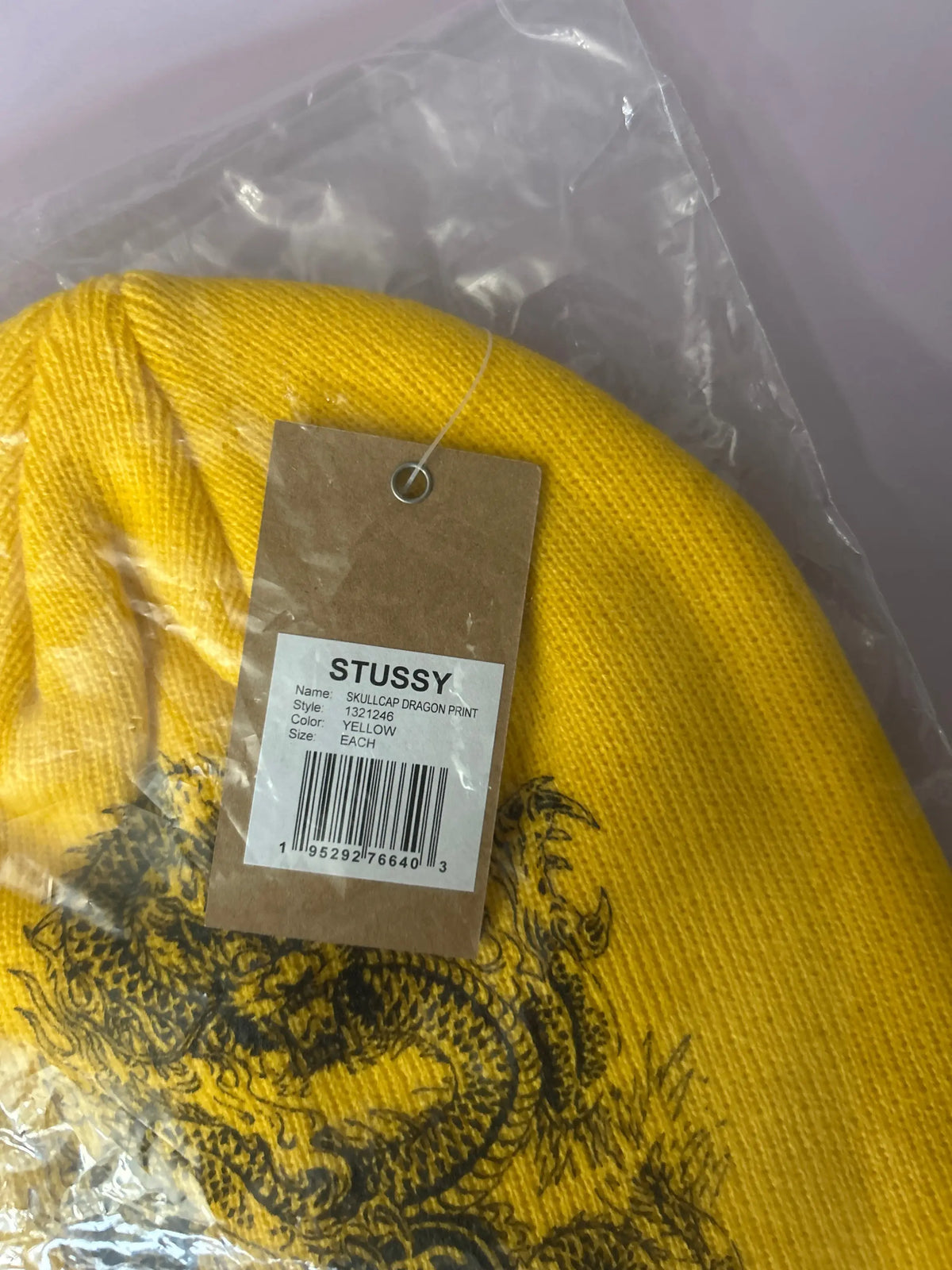 Stussy Dragon Skullcap Yellow