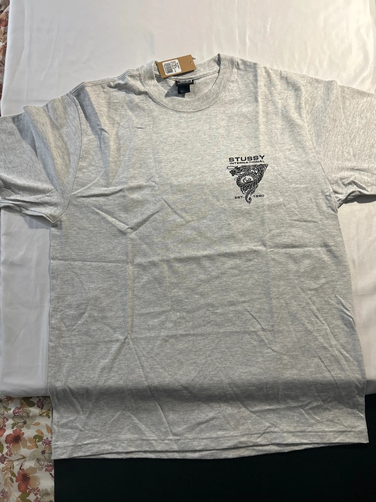 Stussy Dragon Tee Ash Medium