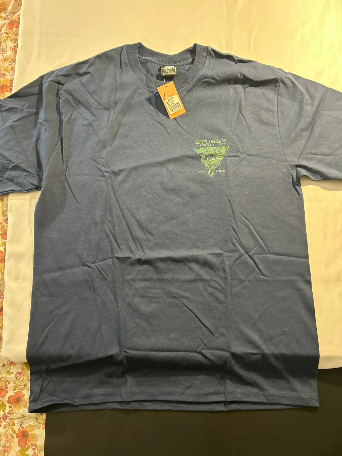 Stussy Dragon Tee Navy Large