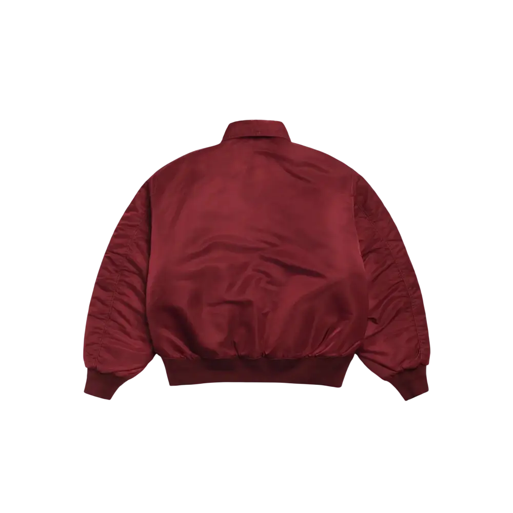 Stussy Flight Bomber Burgundy - L