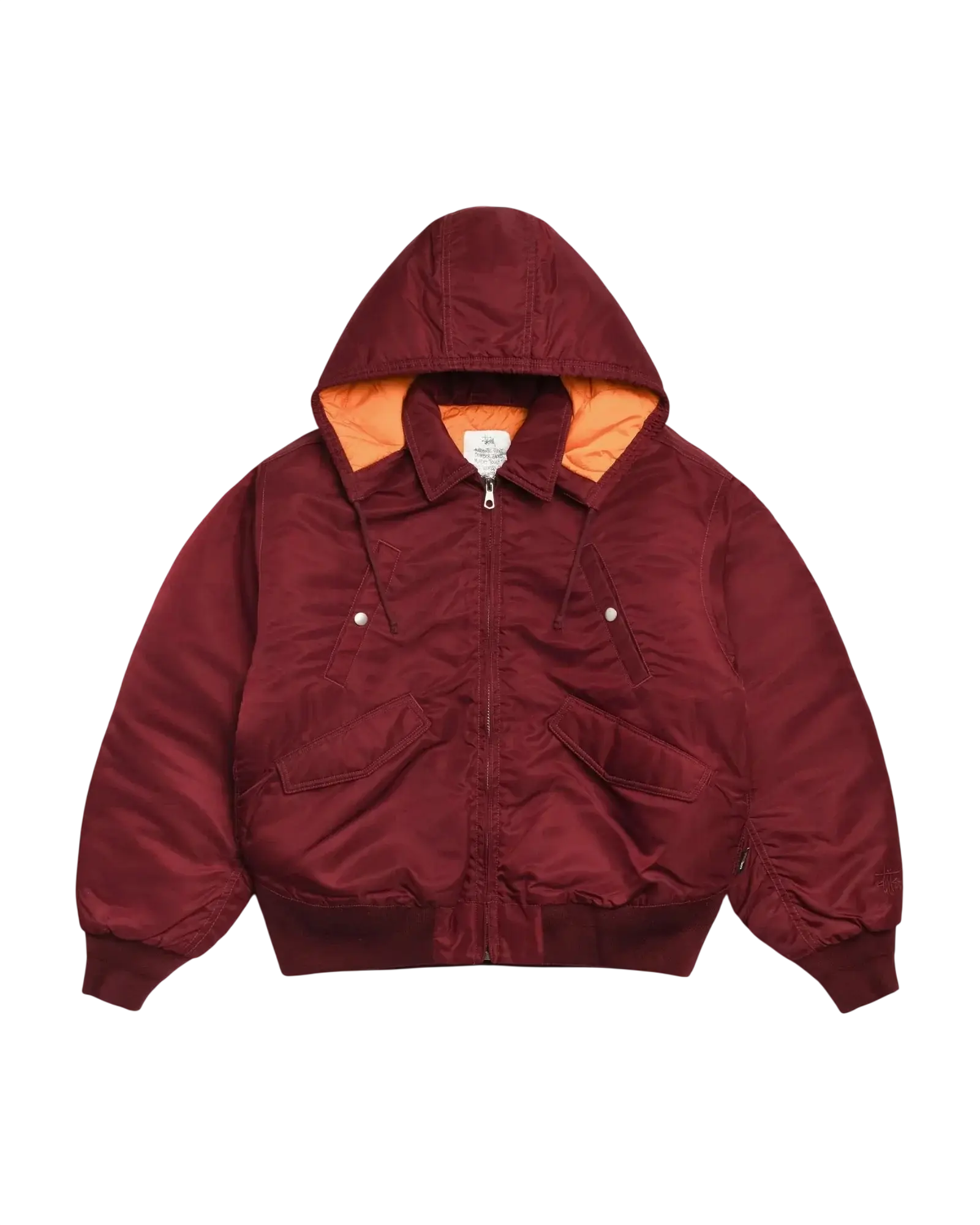 Stussy Flight Bomber Burgundy - L