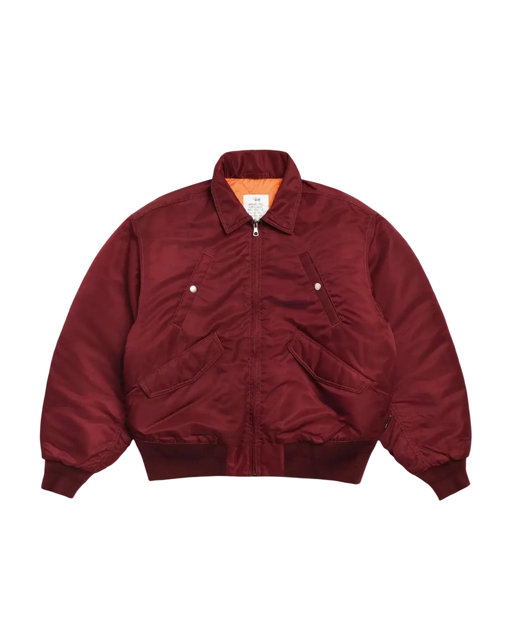 Stussy Flight Bomber Burgundy - L