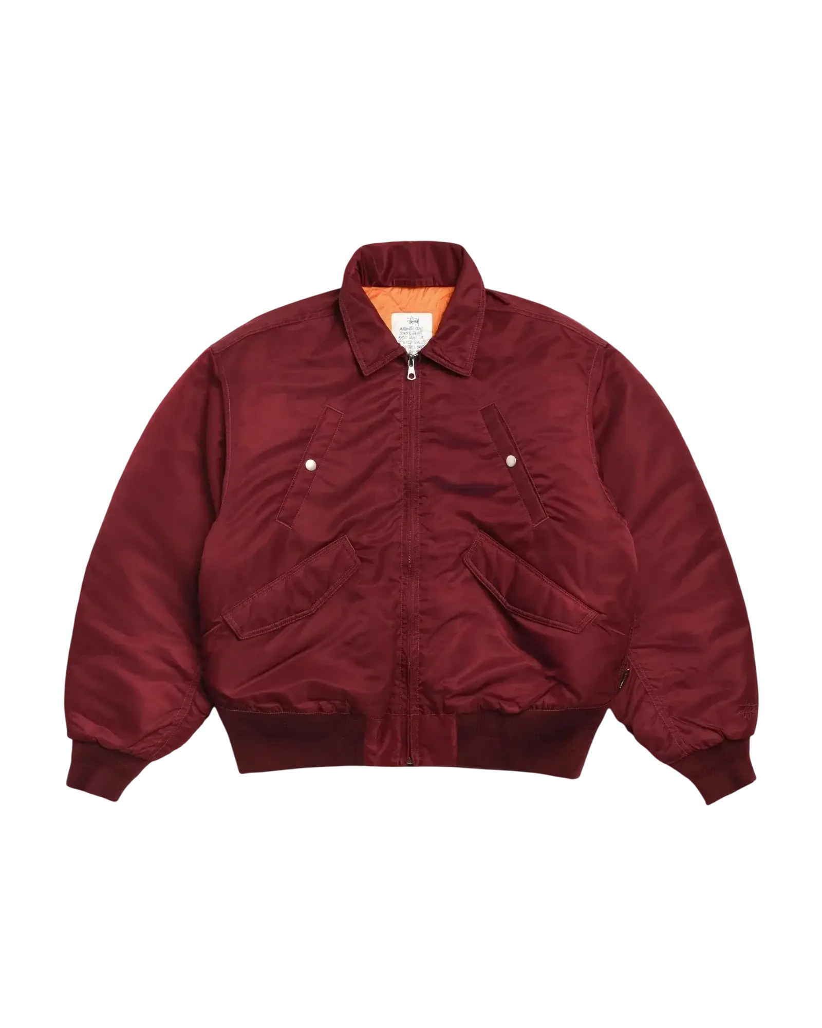 Stussy Flight Bomber Burgundy - L
