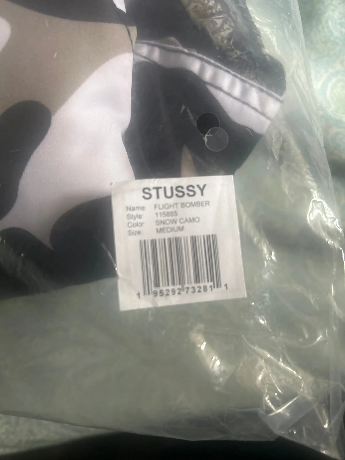 Stussy Flight Bomber Snow Camo