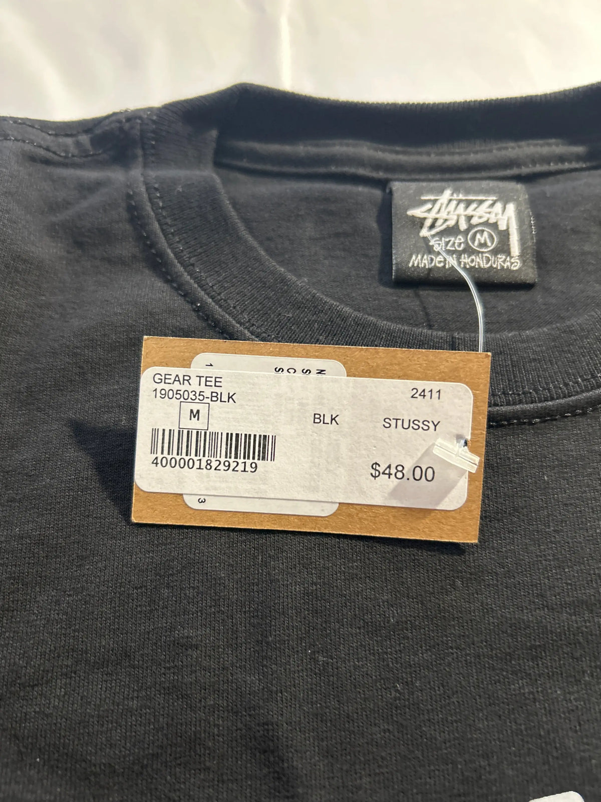 Stussy Gear Tee Black Medium