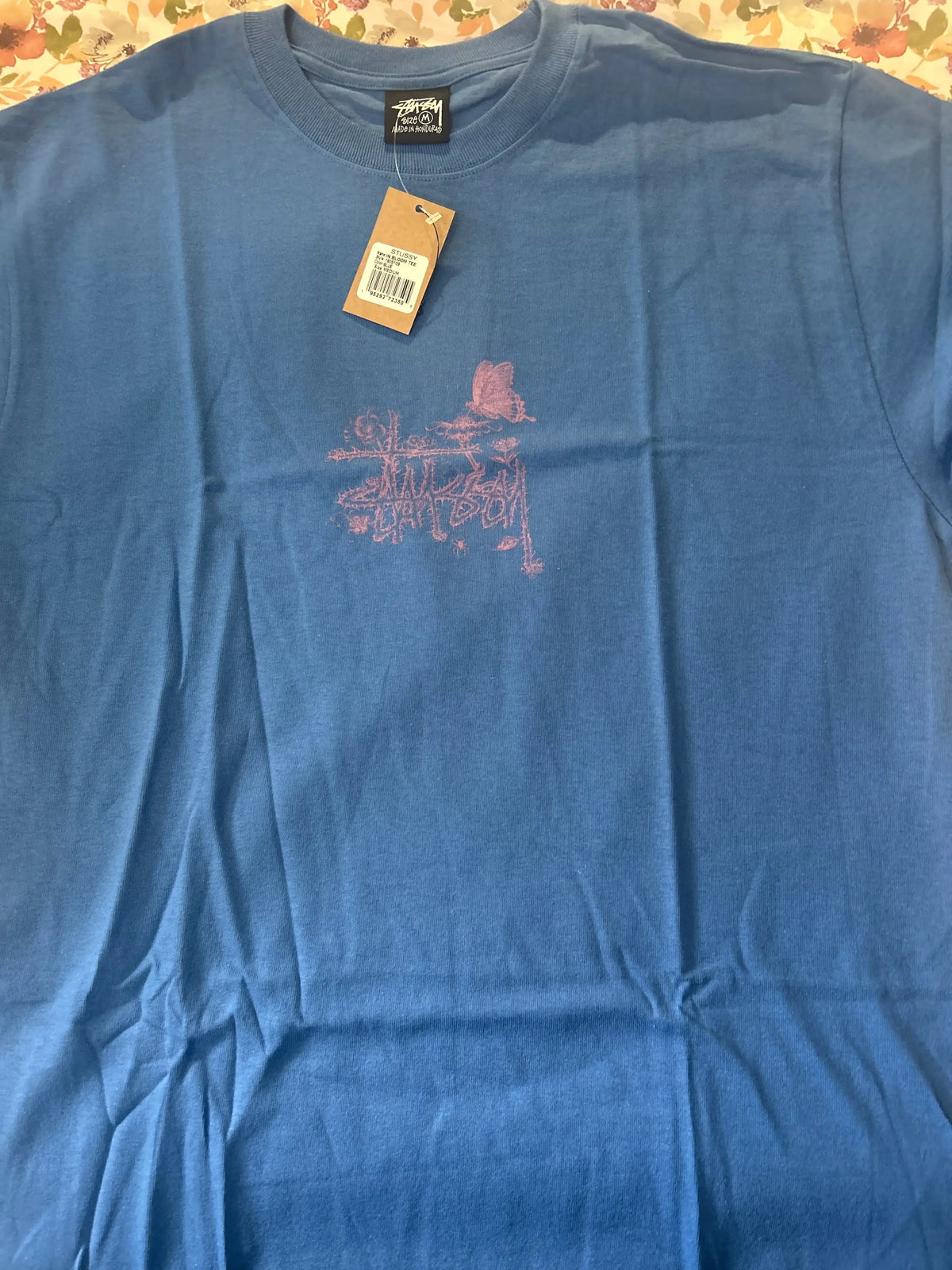 Stussy In Bloom Tee Blue Medium