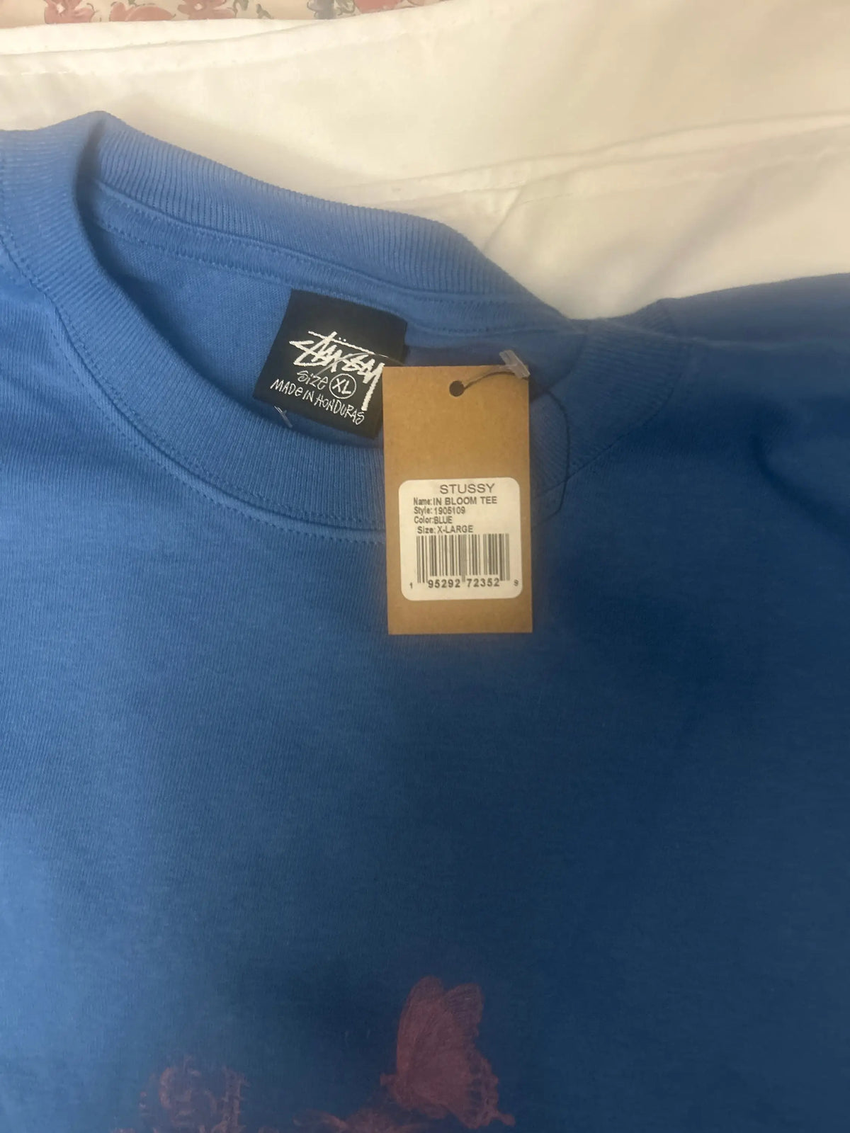 Stussy In Bloom Tee Blue X-Large