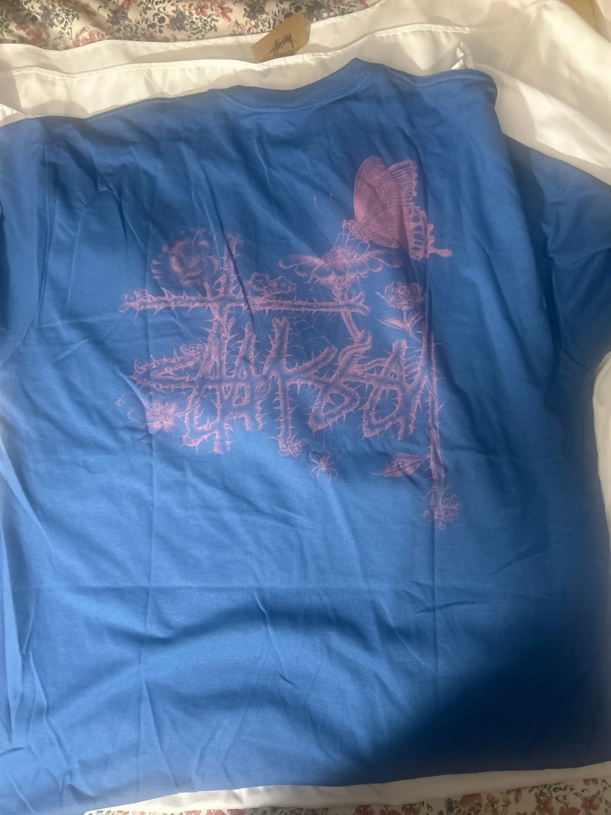 Stussy In Bloom Tee Blue X-Large