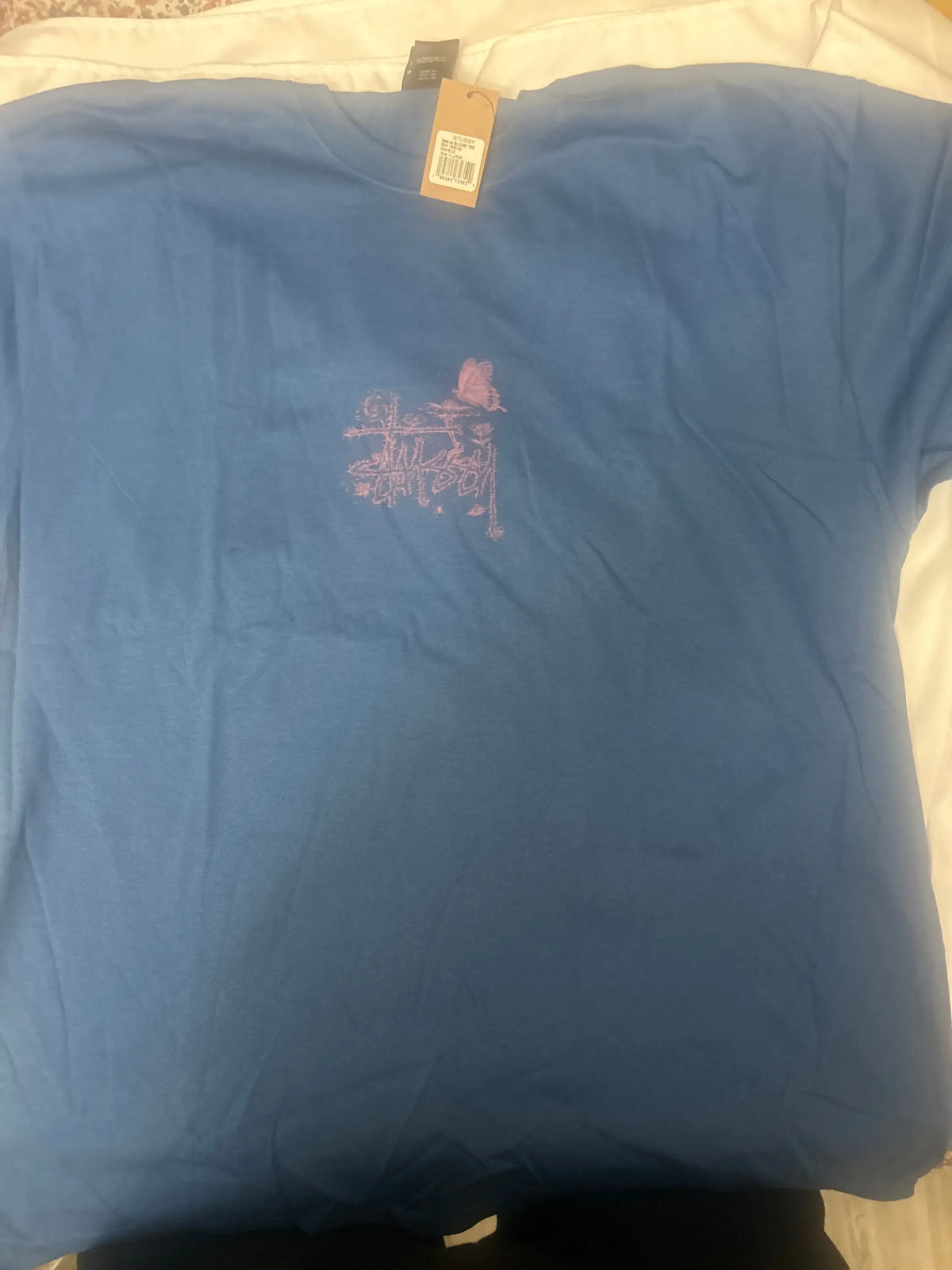 Stussy In Bloom Tee Blue X-Large