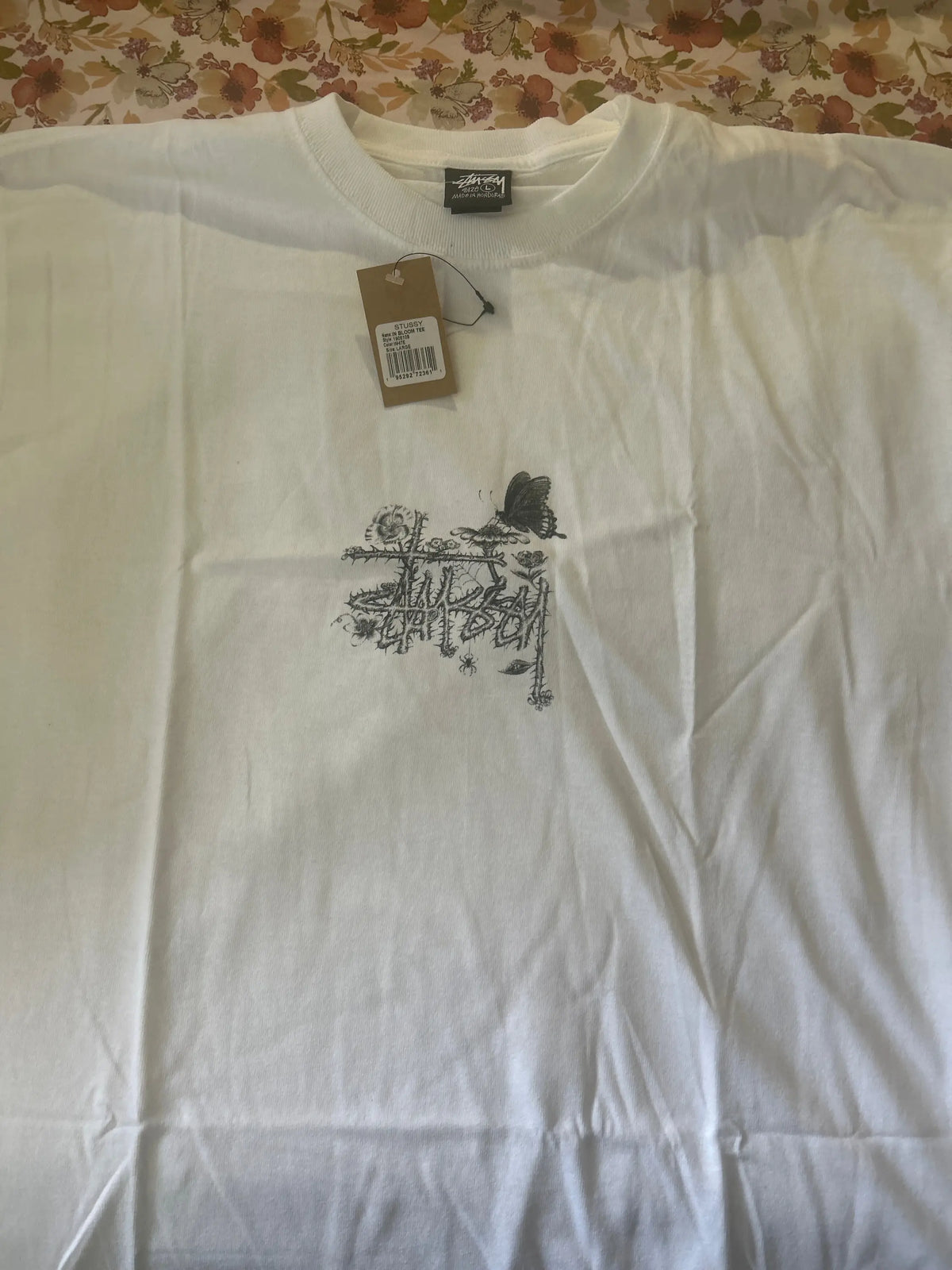 Stussy In Bloom Tee White Large