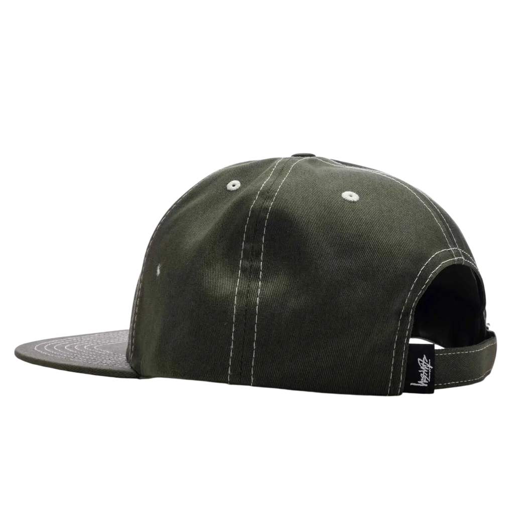 Stussy International Crown Strapback Hat Dark Olive - One size