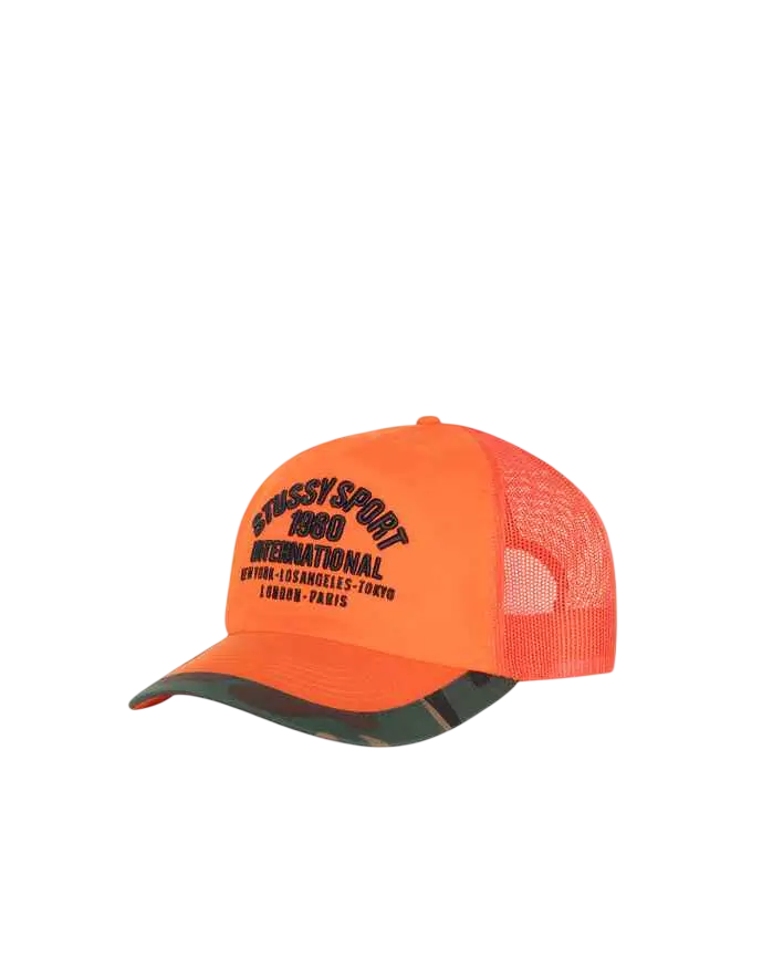 Stussy International Trucker Hat Orange - One size