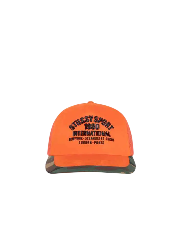 Stussy International Trucker Hat Orange - One size