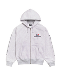 Stussy International Zip Up Hoodie Ash - M