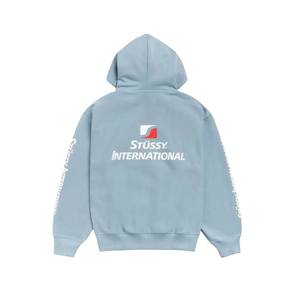 Stussy International Zip-Up Hoodie Slate - M