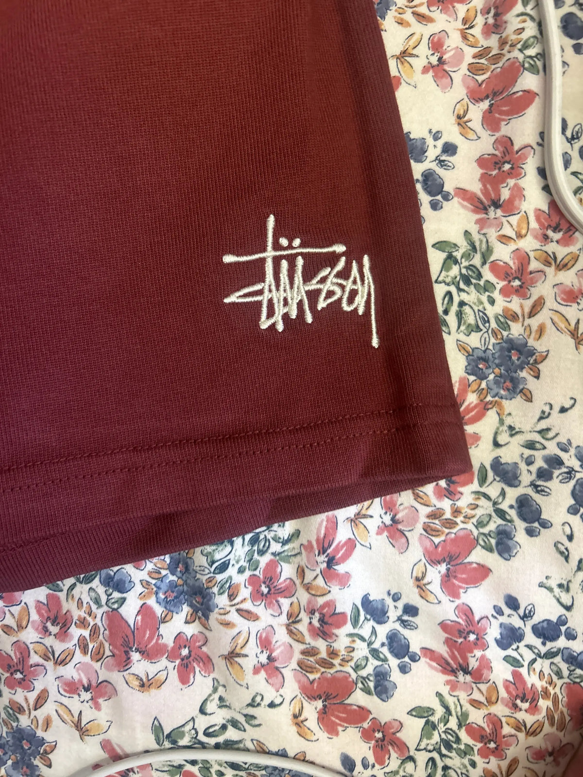 Stussy Jersey Heavy Shorts Wine Medium