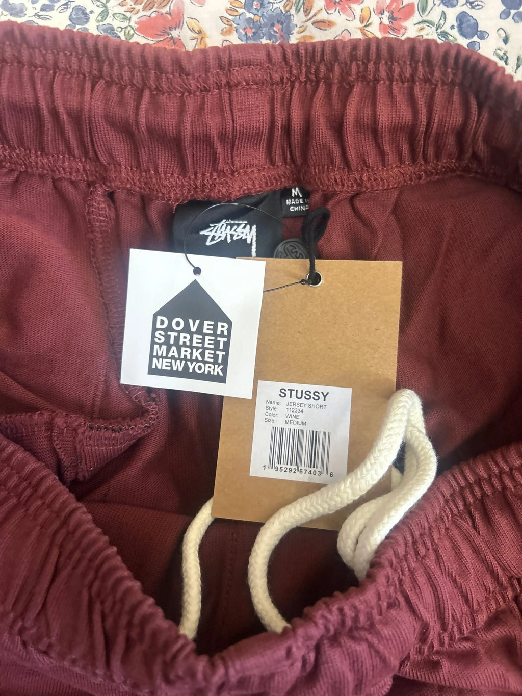 Stussy Jersey Heavy Shorts Wine Medium