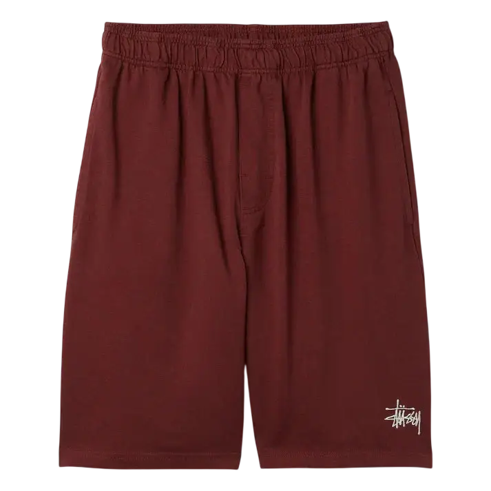 Stussy Jersey Shorts Wine - M