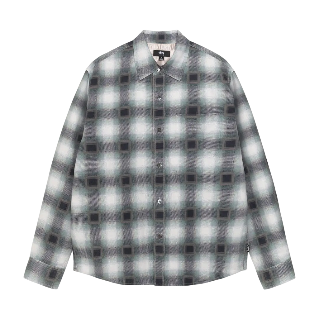 Stussy June Plaid Shirt Bone - M
