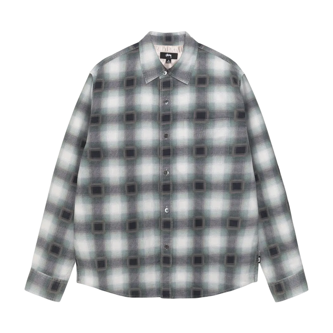 Stussy June Plaid Shirt Bone - M