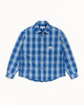 Stussy Lau Plaid Shirt Jacket Blue - M - Shirts