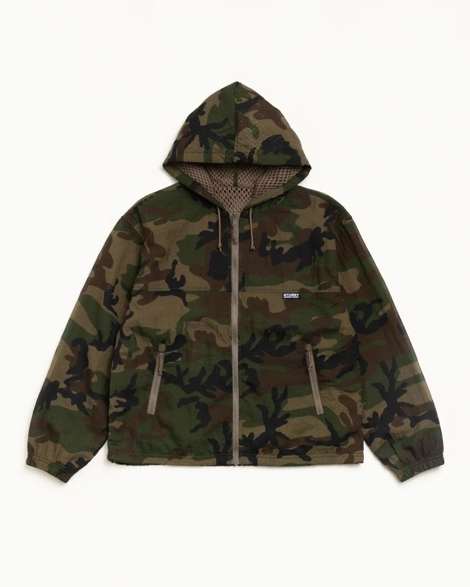 Stussy Layered Mesh Reversible Hoodie Camo X-Large