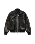 Stussy Leather Flight Jacket Black - M
