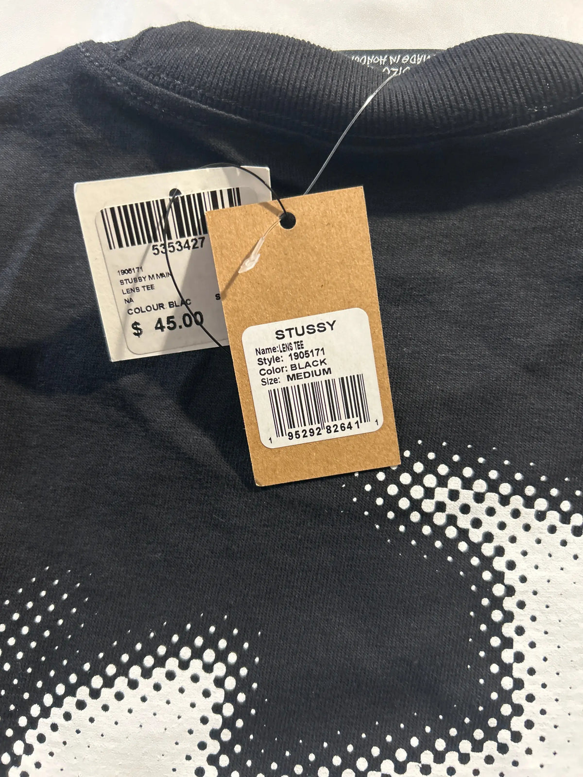 Stussy Lens Tee Black Medium