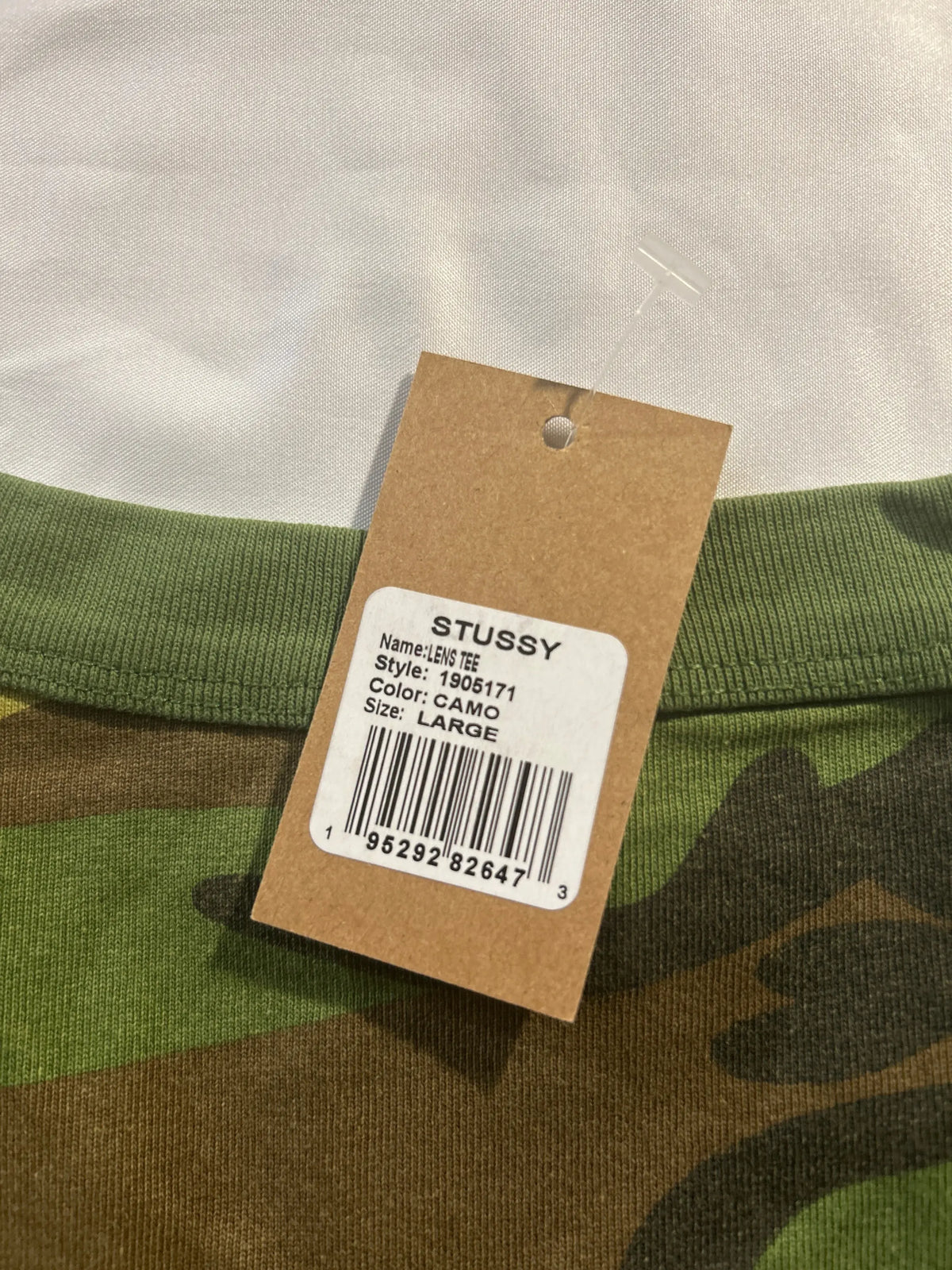 Stussy Lens Tee Camo Large