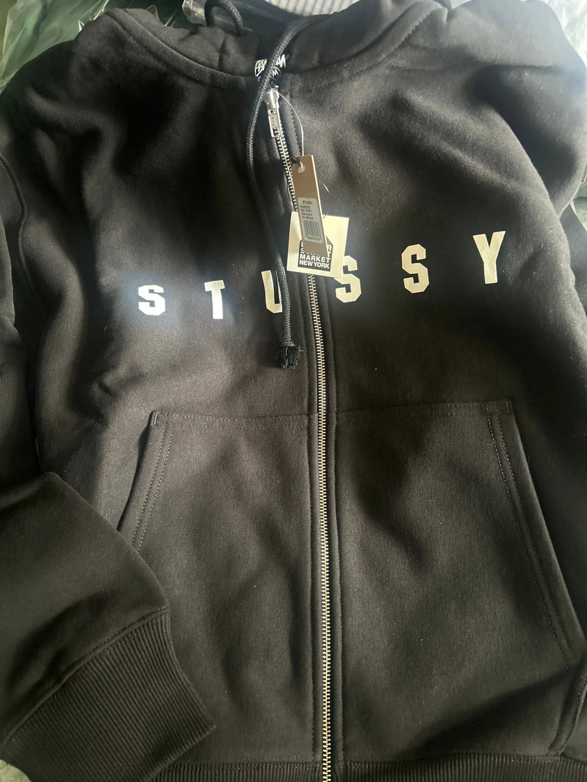 Stussy Lens Zip Hoodie Black Medium