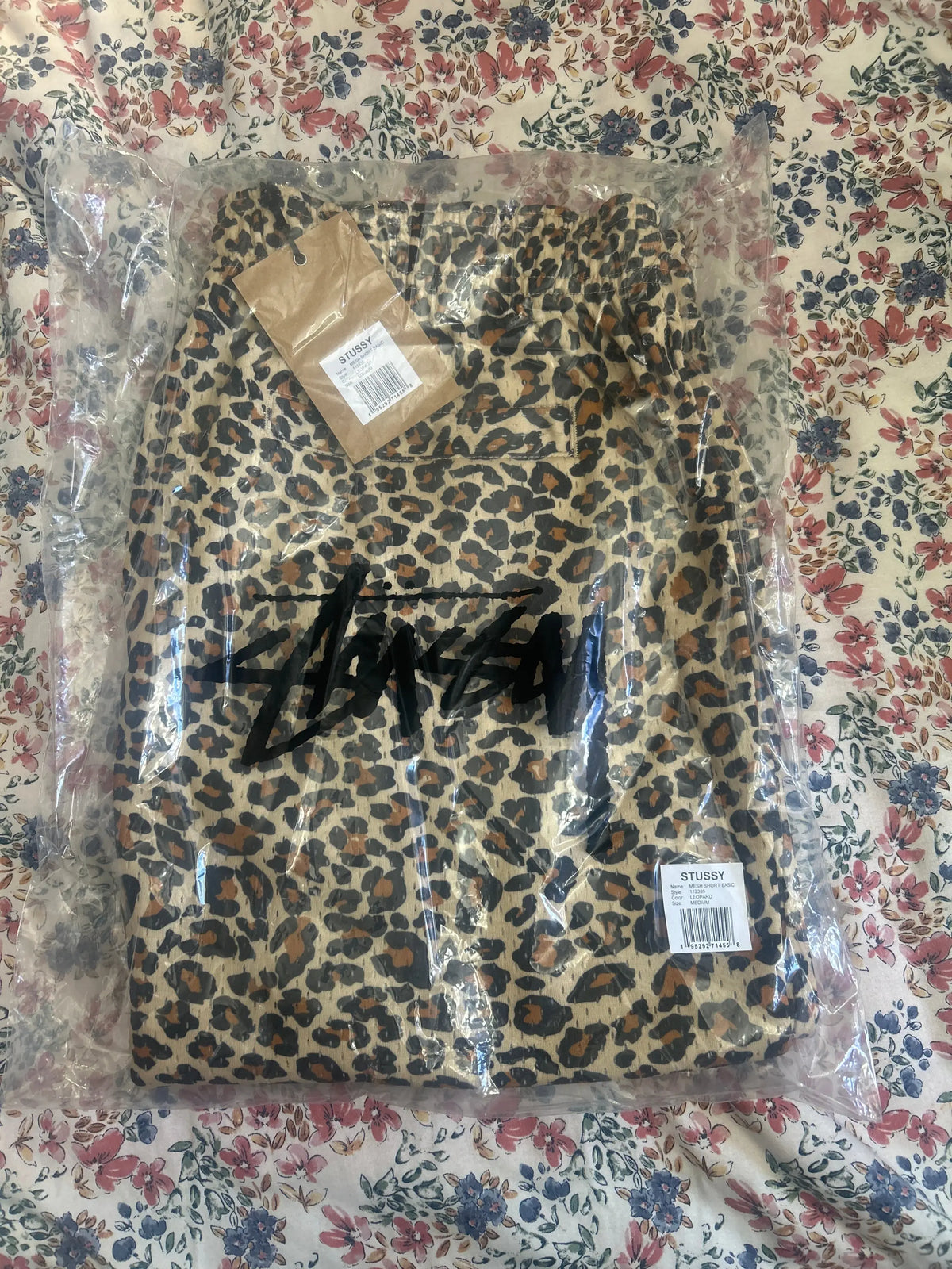 Stussy Leopard Mesh Shorts Medium