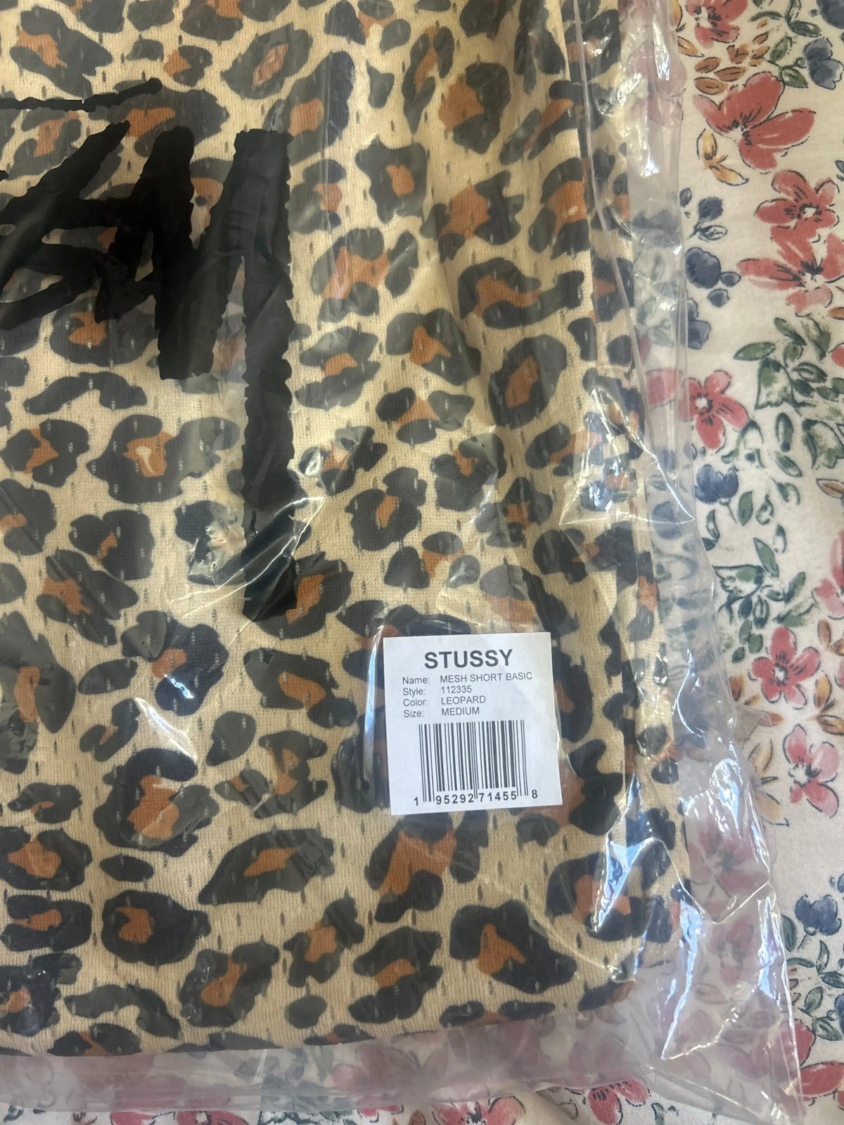 Stussy Leopard Mesh Shorts Medium
